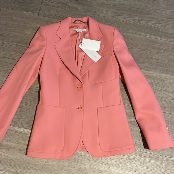 New STELLA MCCARTNEY Eleanor Jacket In Pink - Picture 8 of 14